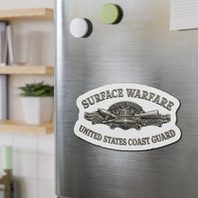 Load image into Gallery viewer, Die-Cut Magnet - USCG - Surface Warfare w txt - 3D - Enhanced