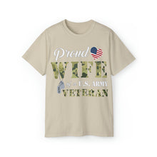 Load image into Gallery viewer, Unisex Ultra Cotton Tee - Proud Wife Of A Us Army Veteran - Ralph X 300