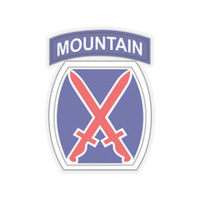 Load image into Gallery viewer, Kiss-Cut Stickers - SSI - 10th Mountain Division X 300