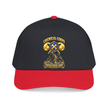 Load image into Gallery viewer, Mid Profile Baseball Cap - Army - Chemical Corps w Scene - 3D - Enhanced