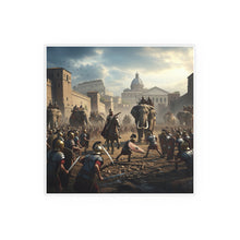 Load image into Gallery viewer, Indoor and Outdoor Silk Posters - Hannibal Battling the Roman Legions as he Enters Rome
