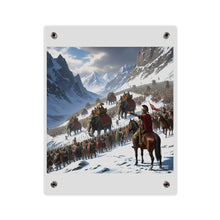 Load image into Gallery viewer, Acrylic Wall Art Panel - Hannibal Crossing the Alps to Atttack Rome
