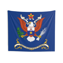 Load image into Gallery viewer, Indoor Wall Tapestries - 22nd Infantry Regiment - "Deeds, Not Words" - Regimental Colors Tapestry
