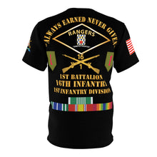 Load image into Gallery viewer, AOP - Army - 1st Battalion, 16th Infantry Regiment "Rangers" with Army Commendation, Army Achievement, National Defense and Service Ribbon