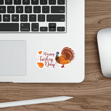 Load image into Gallery viewer, Die-Cut Stickers - Happy Turkey Day - Thanksgiving