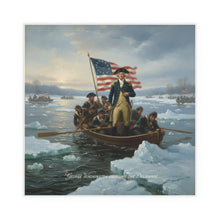 Load image into Gallery viewer, Indoor and Outdoor Silk Posters - Washington Crossing the Delaware duing the Revolutionary War