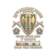 Load image into Gallery viewer, Kiss-Cut Stickers - Army - 18th MP Brigade - V Corps- COLD SVC - 3d Enhanced X 300