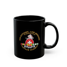 Load image into Gallery viewer, Black Mug (11oz, 15oz) - 6th Battalion, 14th Artillery Regiment - DUI - Warbonnets - VN SVC BAR - Top X 300