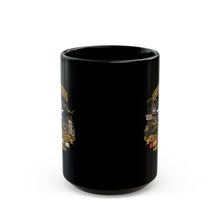 Load image into Gallery viewer, Black Mug (15oz) - Army - 2nd Infantry Division w Br - Ribbon COLD WAR Vet Tab - Korea - 3D - Enhanced
