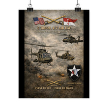 Load image into Gallery viewer, Matte Poster - Army - C Trop, 4th Squadron, 7th Cav - First to See, First to Fight