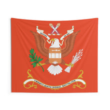 Load image into Gallery viewer, Indoor Wall Tapestries - 26th Signal Battalion - WEATHER OR NOT, Battalion Colors Tapestry
