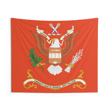 Load image into Gallery viewer, Indoor Wall Tapestries - 26th Signal Battalion - WEATHER OR NOT, Battalion Colors Tapestry
