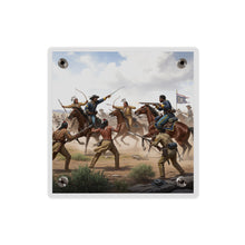 Load image into Gallery viewer, Acrylic Wall Art Panel - 9th Cavalry Regiment fighting Native Americans during the Indian Wars