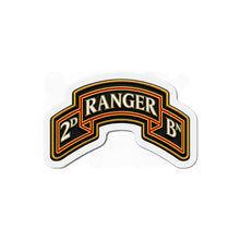 Load image into Gallery viewer, Die-Cut Magnet - Army - 2nd Ranger Battalion - Ranger Scroll - 3D - Enhanced