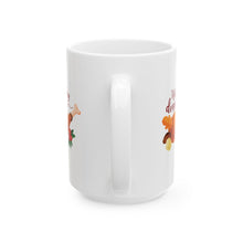 Load image into Gallery viewer, White Ceramic Mug - 11oz & 15oz - Holiday Dinner