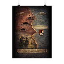 Load image into Gallery viewer, Matte Poster - 11th ACR Germany Map w Soviet and US Forces