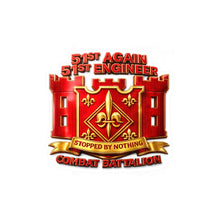 Load image into Gallery viewer, Kiss-Cut Vinyl Decal — Army - 51st Engineer Combat Battalion - 3d enhanced