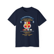 Load image into Gallery viewer, Unisex Ultra Cotton Tee - 8th Infantry Division Scroll - 2nd Bn, 81st Field Artillery Regiment - Idar Oberstein Germany - Cold War Vet w COLD SVC - 1970 - 1980