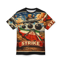Load image into Gallery viewer, Donald Trump 'Bowling with Iran' Cut & Sew Tee