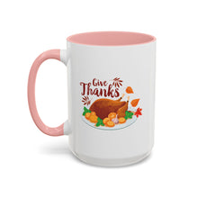 Load image into Gallery viewer, Accent Coffee Mug - Give Thanks