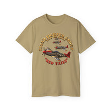 Load image into Gallery viewer, Unisex Ultra Cotton Tee - 332nd Fighter Group Red Tails emblem