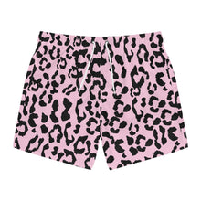 Load image into Gallery viewer, Swim Trunks - Leopard Camouflage - Baby Pink - Black