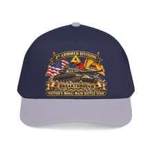 Load image into Gallery viewer, Mid Profile Baseball Cap - 4th Armored Division - PATTON'S M60A1 Main Battle Tank - Breakthrough Division