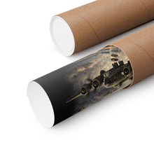 Load image into Gallery viewer, 775th Bomb Squadron Matte Poster — 'Bomb Run' Vintage WWII Aviation Print