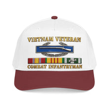 Load image into Gallery viewer, Mid Profile Baseball Cap - Army - Vietnam Veteran - Cbt Infantryman w CIB VN SVC - 3D X 300