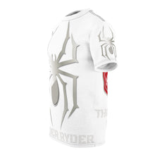 Load image into Gallery viewer, Unisex Cut & Sew Tee (AOP) - Spyder Ryder - Three Wheel Motion - White