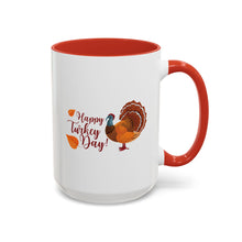 Load image into Gallery viewer, Accent Coffee Mug - Happy Turkey Day - Thanksgiving