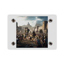 Load image into Gallery viewer, Acrylic Wall Art Panel - Hannibal Battling the Roman Legions as he Enters Rome