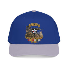 Load image into Gallery viewer, Mid Profile Baseball Cap - Army - 2nd Infantry Division w Br - Ribbon COLD WAR Vet Tab - Korea - 3D - Enhanced