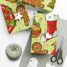 Load image into Gallery viewer, Gift Wrap Papers - Retro Christmas Seamless Pattern