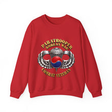 Load image into Gallery viewer, Crewneck Sweatshirt - SOF - Paratrooper - Korean War - Cbt Vet - 3D X 300