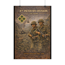 Load image into Gallery viewer, Rolled Posters - 4th Infantry Division in Vietnam 1966-1970