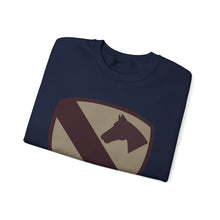 Load image into Gallery viewer, Crewneck Sweatshirt - SSI - 1st Cavalry Division - Subdued Desert X 300