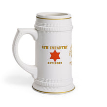 Load image into Gallery viewer, United States Army 6th Infantry Division "Red Star" Veteran Stein Mug