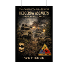 Load image into Gallery viewer, Rolled Posters - 758th Tank Battalion - Tuskers in the hedgerow assault, 1944 - Poster - Adjust