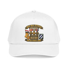 Load image into Gallery viewer, Mid Profile Baseball Cap - Army - Iraq War Veteran - Ribbon Bar - Map - SSI - 3rd Infantry Division - 3D - Enhanced