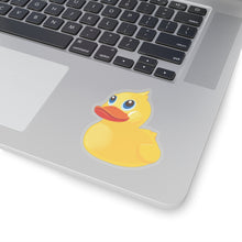 Load image into Gallery viewer, Kiss- Cut Stickers - Yellow Rubber Duck - Oblique Left Front X 300