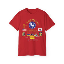Load image into Gallery viewer, Unisex Tee, Military T-Shirt, Military Veteran Gift, Patriotic Shirt, Army Apparel - USAF - 21st Tactical Air Support Squadron - 9th Infantry Division - ROK w VN SVC - V3 - Group X 300
