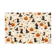 Load image into Gallery viewer, Gift Wrap Paper — Kawaii Halloween pattern with cute creatures