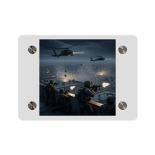 Load image into Gallery viewer, Acrylic Wall Art Panel - Night Air Assault by Army Rangers