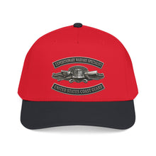 Load image into Gallery viewer, Mid Profile Baseball Cap - USCG - Expeditionary Warfare Specialist w txt - 3D - Enhanced
