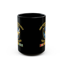 Load image into Gallery viewer, Black Mug (15oz) - Army - Army Security Agency Group w SVC Ribbons - 3D - Enhanced