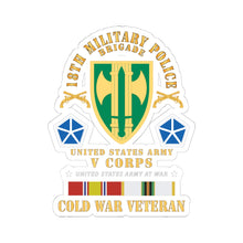 Load image into Gallery viewer, Kiss-Cut Stickers - Army - 18th MP Brigade - V Corps- COLD SVC X 300