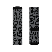 Load image into Gallery viewer, Sublimation Socks - Leopard Camouflage - Battleship Color