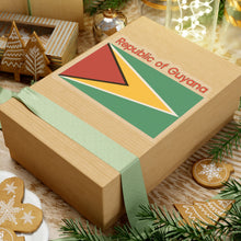 Load image into Gallery viewer, Kiss-Cut Stickers - Flag - Republic of Guyana w Republic of Guyana X 300