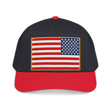 Load image into Gallery viewer, Mid Profile Baseball Cap - Flag - United States - 3D - Enhanced